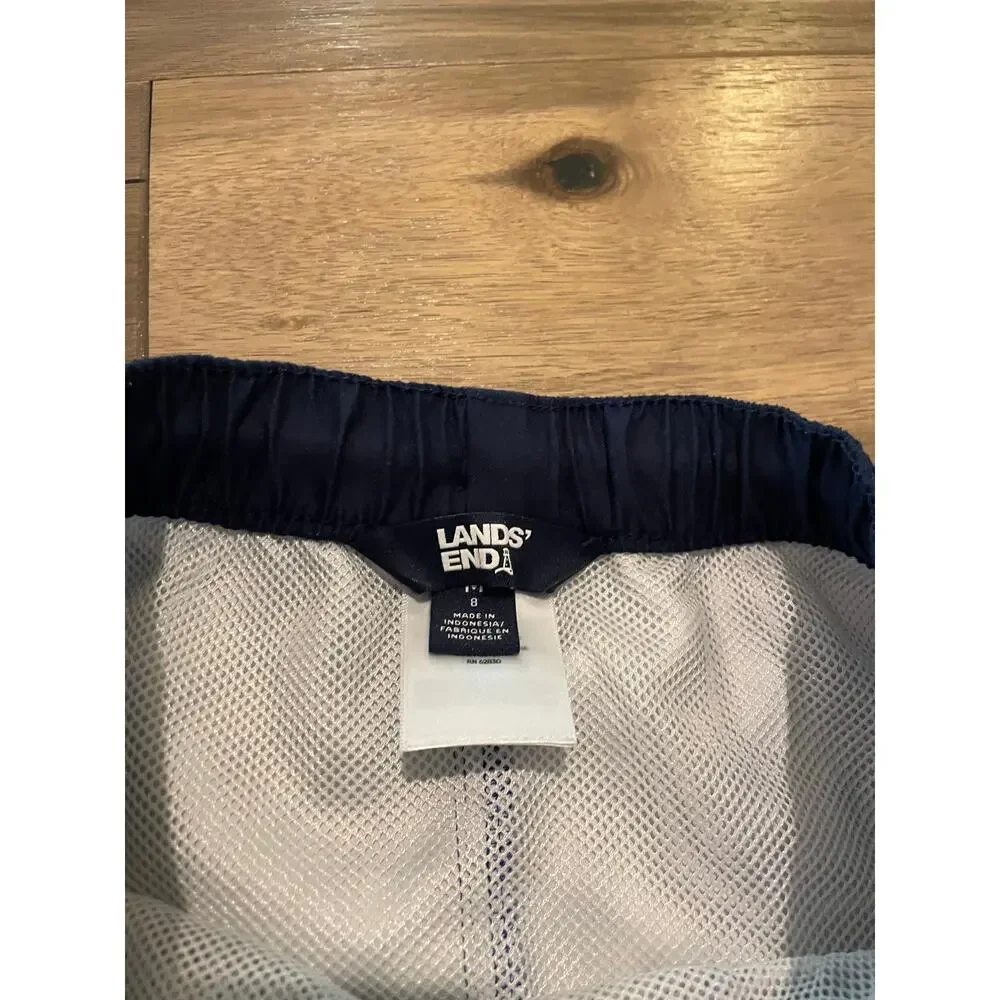 Land’s End Boys Swim Trunks Blue Tie Dye Size 8